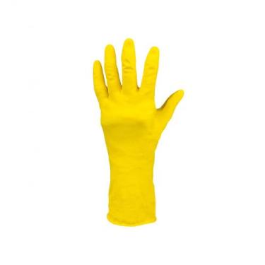 Imagem de Kit 12PR Luva Latex Amarela Floc G - Kalipso