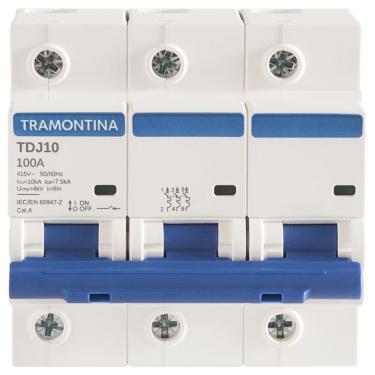 Imagem de Minidisjuntor Tdj10ka 3 P 100 A Curva C Tramontina