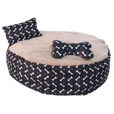 Imagem de Cama Bola 50 Cm Para Cachorros E Gatos Caminha Pet Cor:preto