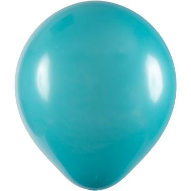 Imagem de Balão De Látex Azul Turquesa - 16 Polegadas - 12 Unidades
