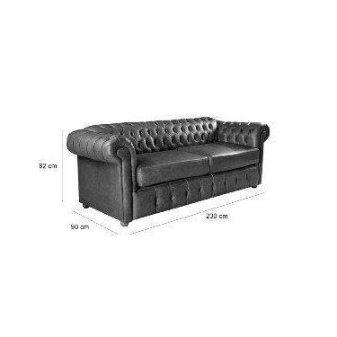 Imagem de Sofá Victório Capitonê Couríino - Novo Encanto