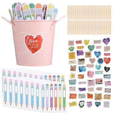 Imagem de Bastões de nome flip de lápis com caixa e adesivo, adesivos de madeira personalizados, bastões de nome para gerenciamento de sala de aula, essenciais para professores, atividades educacionais e de