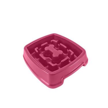 Imagem de Comedouro Lento Caes Pet Cachorro Pote Ração Educativo 650ml - Menplas