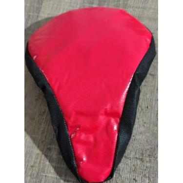 Imagem de Capa selim mtb vermelho lisa com espuma interna - FASHION