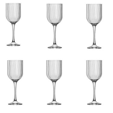 Imagem de Conjunto Taças Fiore 6 Unidades Transparente 400ml Vinho Champanhe Nad