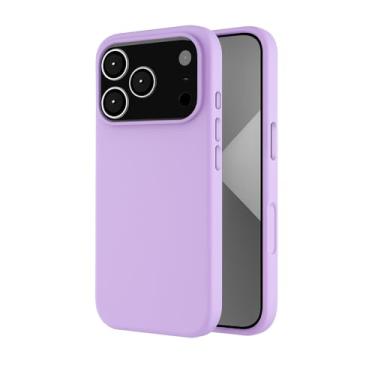 Imagem de Capa Capinha Case Premium Compatível Com iPhone 17 Pro Max Aveludada Anti Impacto Reforçada Silicone Emborrachado Com Proteção De Câmera (LILÁS)