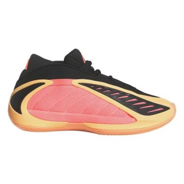 Imagem de adidas Tênis infantil unissex Anthony Edwards 1 cano baixo (criança grande), Laranja Ácido/Preto/Vermelho Ácido, 19