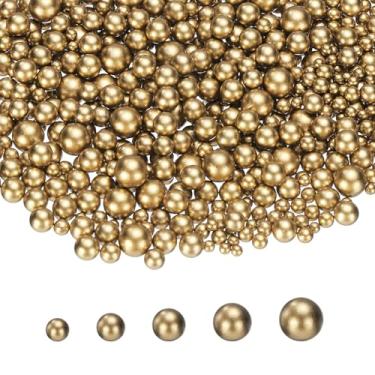 Imagem de PATIKIL 1000 peças de pérolas sem orifícios, mini pérola sintética redonda de 3 mm, 4 mm, 5 mm, 6 mm, 8 mm, para arte, artesanato, joias, enchimento de vaso de unhas, aniversário, festa de casamento