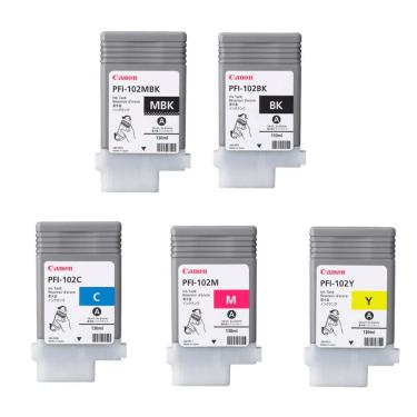 Imagem de Cartucho De Tinta Canon Pfi 102 Kit Pfi-102 4 Cores
