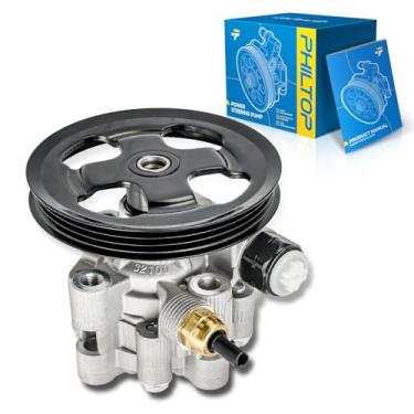 Imagem de PHILTOP Bomba de direção hidráulica 214050 com polia, adequada para Camry 2.5L 2010-2011, substitui OE 214050, 4431006190, 4431006190, 4242, 214050, 214050, 4431033190