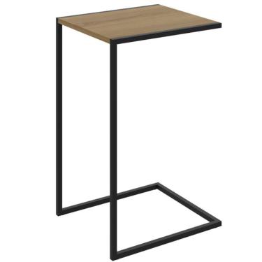 Imagem de Mesa Lateral 64cm Estrutura Preta - Vermont