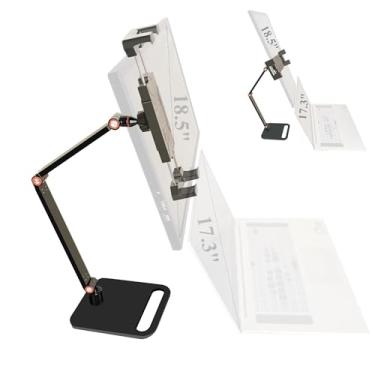 Imagem de WYSXEBWZ Suporte de monitor portátil para tela de 7 a 18,5 polegadas, suporte expansível para tablet de 13 polegadas