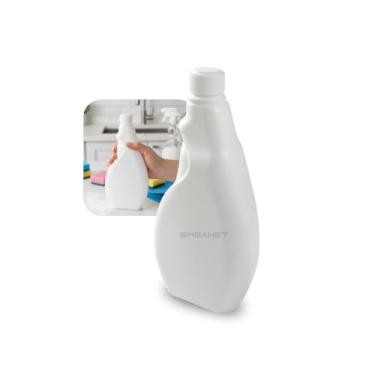 Imagem de Frasco 750ml Borrifador C/Tampa Rosca Branco Vazio PEAD 20U