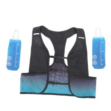 Imagem de Zhjvihx Colete de Hidratação para Corrida, Colete Leve de Malha Respirável Com Garrafas de água de 250 Ml e Compartimento Com Zíper de Grande Capacidade, para Caminhada Em Trilhas de