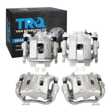 Imagem de TRQ Conjunto de pinças de freio compatível com 2011-2012 INFINITI G25 2011-2013 G37 2012-2013 M35h M37 M56 2015 Q40 2014-2017 Q70 2016-2018 Q70 70L, 20 10-2018 Nissan 370Z 2011-2014 Murano