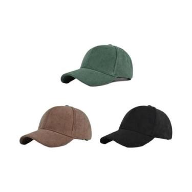 Imagem de Boné Snapback Unissex de Camurça - Ajustável, Retrô e Estilo Hip Hop, 