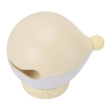 Imagem de GOWENIC Bonito Peixe de Madeira Luz Noturna Sem Fio Recarregável Lâmpada de Cabeceira Regulável Com Adesivos Brilho de 3 Níveis para Crianças Lâmpada de Mesa de Madeira de Faia (Damasco)