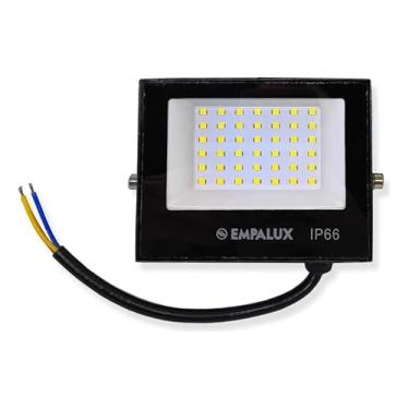 Imagem de REFLETOR LED 50W 6500K 3750 LM RL55036 EMPALUX BRANCO FRIO PRETO