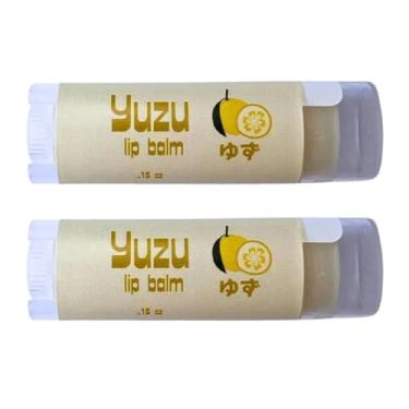 Imagem de Protetor labial Yuzu Citrus – Pacote com 2 – com manteiga de karité, óleo de rícino, óleo de girassol, vitamina E – Feito à mão em pequenos lotes