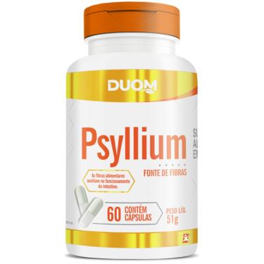Imagem de PSYLLIUM FIBRA ALIMENTAR FUNCIONAMENTO DO INTESTINO 60 CÁPSULAS – DUOM