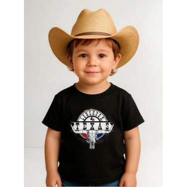 Imagem de Camiseta De Criança Moda Country Infantil Várias Cores E Tamanhos Farm