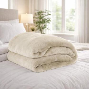 Imagem de Cobertor Manta Queen Microfibra Fleece Premium 01 Pç Toque Aveludado -