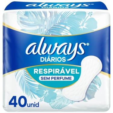 Imagem de Always Protetor Diário Respirável Sem Perfume 40 Unidades