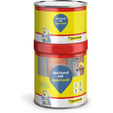 Imagem de Cola Adesiva Estrutural MF para Ferro e Concreto Bicomponente Alta Aderência Cinza Quartzolit 1KG
