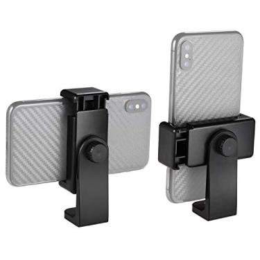 Imagem de Qudai Suporte da braçadeira para smartphone Adaptador de montagem do telefone Clipe de telefone para tripé Selfie Stick com braçadeira removível 360 ° Rotativo com três 1/4 de linha Compatível com BD