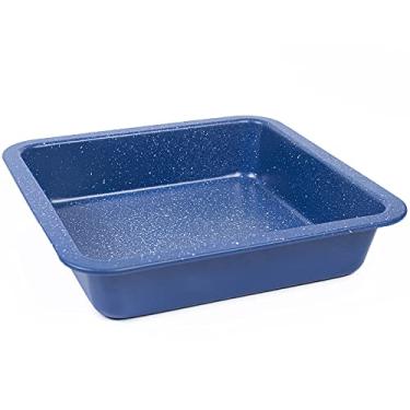 Imagem de Forma quadrada para bolo - Forma de pão antiaderente natureza pedra médica livre de BPA 23 x 23 x 5 cm