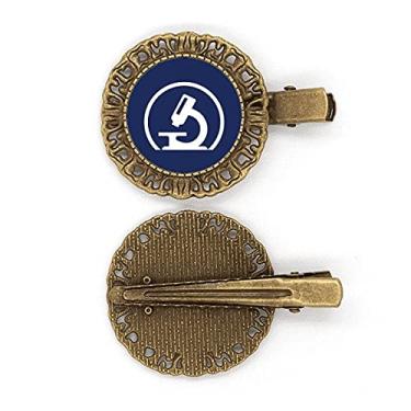 Imagem de Microscope Experiment Science Judgment Broche de cabelo Presilha de cabelo