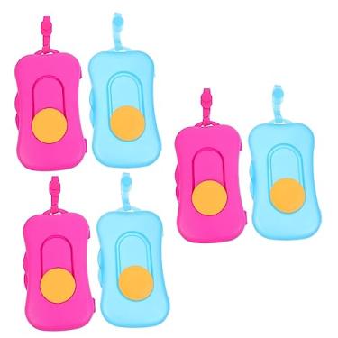 Imagem de Generic 6 Peças caixa de lenços umedecidos toalhetes portáteis caso de porta-limpeza carrinho de passeio prateleiras de armazenamento caixas de lenços ao ar livre guardanapo