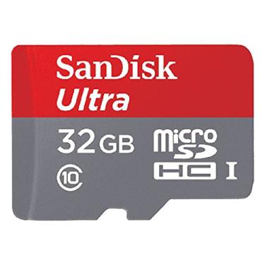 Imagem de SanDisk Ultra 32GB UHS-I/Class 10 Micro SDHC Cartão de memória com adaptador - SDSDQUAN-032G-G4A