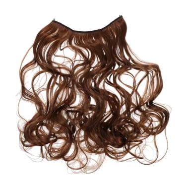 Imagem de SKISUNO extensões de cabelo ondulado peruca mulheres cabelos cacheados extensão de cabelo cacheado cachos linha de pesca ampliar pedaço de cabelo Acessórios fio de alta temperatura