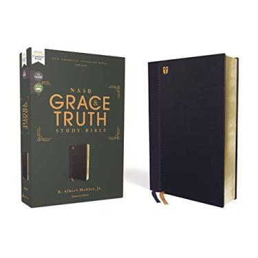 Imagem de Nasb, the Grace and Truth Study Bible (Trustworthy and Practical Insights), Leathersoft, Navy, Red Letter, 1995 Text, Comfort Print: New American ... Navy, Red Letter, 1995 Text, Comfort Print