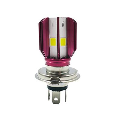 Imagem de Ruiandsion Lâmpada de LED para farol de motocicleta H4, 9-85V 9003 HS1 HB2 P43t 1700 lúmens super brilhante 6000K branco alto baixo feixe COB chips lâmpada LED para farol de motocicleta