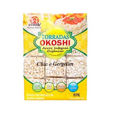 Imagem de Torrada Orgânica Zero Glúten Chia E Gergelim Okoshi Com 75g