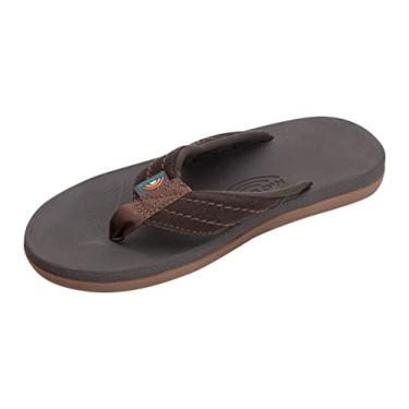 Imagem de Rainbow Sandals Sandália masculina East Cape de borracha moldada, Marrom escuro, 44