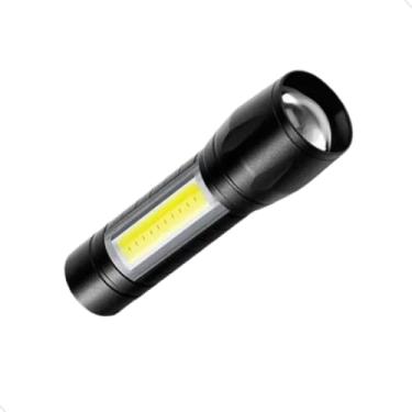 Imagem de Mini Lanterna Tática Com Led Forte e Zoom Recarregável Mundo Compras