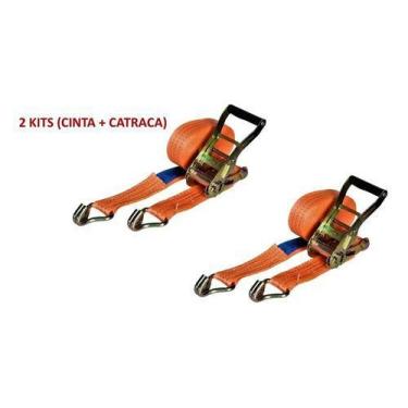 Imagem de Kit 2 Jogos Catraca Cinta De Amarração Carga 3000kg 9 Metros - ITACORD