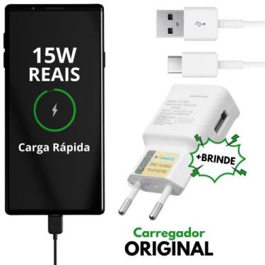 Imagem de Carregador 15w Turbo Tipo C Original Samsung A02s A03s A04e A04S A05 A