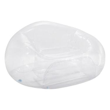 Imagem de Poltrona Sofá Inflável Beanless Individual Intex , Transparente