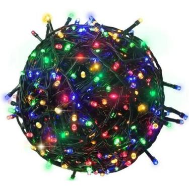 Imagem de Kit 4 Cx Pisca Pisca 100 Leds Colorido 10 Mts Cada 8 Funções - MAF Sho