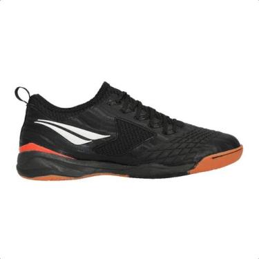 Imagem de Chuteira Futsal Penalty Max 1000 Locker Ecoknit, 34, Preto, Vermelho, 