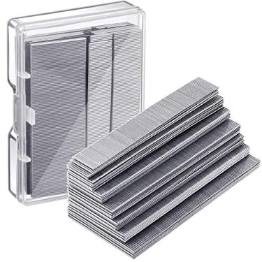 Imagem de Pregos de pino de calibre 23, pinos sem cabeça, 7 tamanhos sortidos, pregador galvanizado de 6,5 cm a 2,5 cm para montagem de edifícios de armários de moldagem, 3500 peças