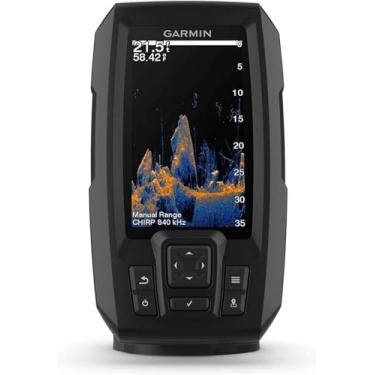 Imagem de Garmin 010-02550-00 Striker Vivid 4cv, localizador de peixes e transdutor de sonar de 10 cm fácil de usar, paletas de cores vívidas de digitalização