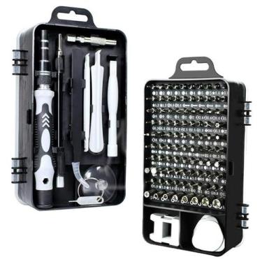 Imagem de Kit Ferramenta 115 Chaves Precisão Reparo Manutenção Celular Notebook 