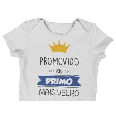 Imagem de Body do Bebê Promovido a Primo Mais Velho Branca - Del France, P