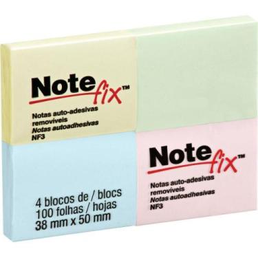 Imagem de Bloco de Recado Autoadesivo Notefix 100F 38MM X 50MM Cores Sortidas PC
