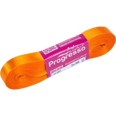 Imagem de Fita de Cetim 10MM 10M Laranja 066 - Fitas Progresso